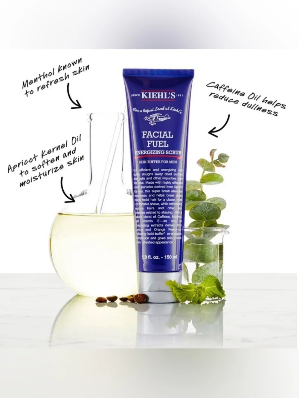 Kiehl's facial fuel scrub